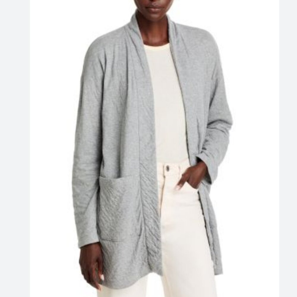 Eileen Fisher organic cotton Open Front Cardigan